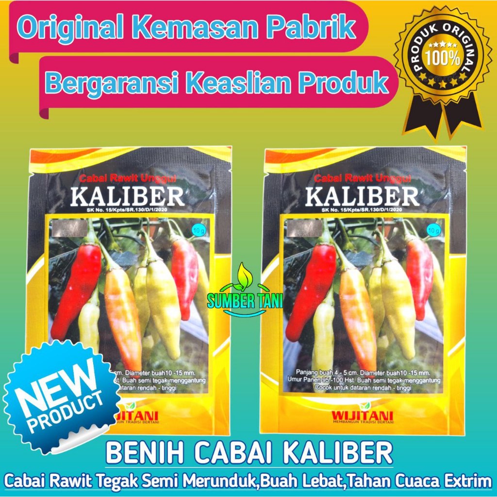 

Benih Cabe KALIBER 10 Gram | Cabai Rawit Unggulan WIJITANI (Exp 01-2026)