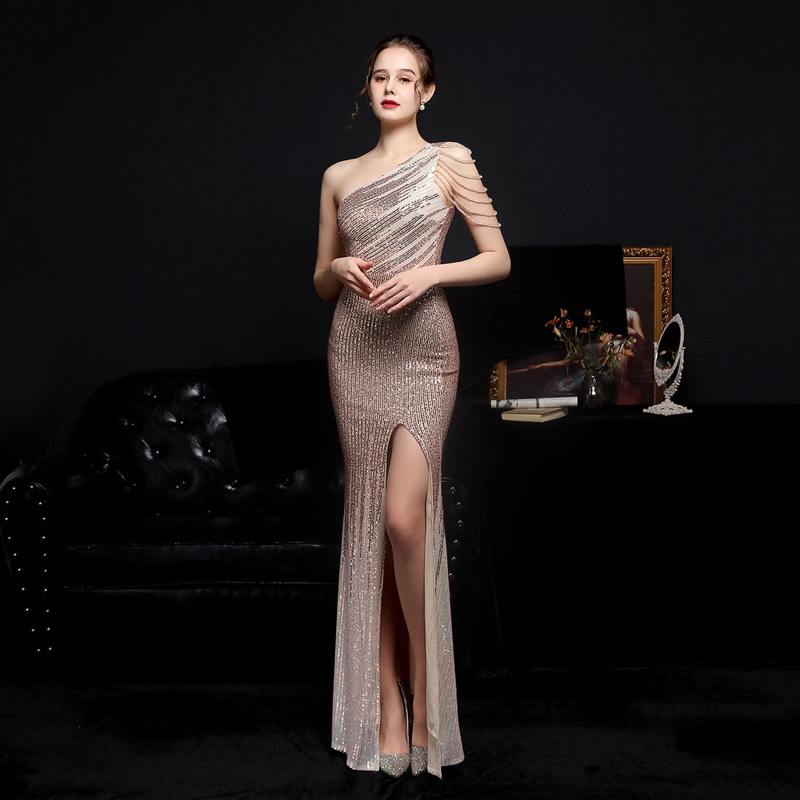 DRESS PESTA SEQUINE DRESS NIGHT GOWN EVENING GOWN Long dress