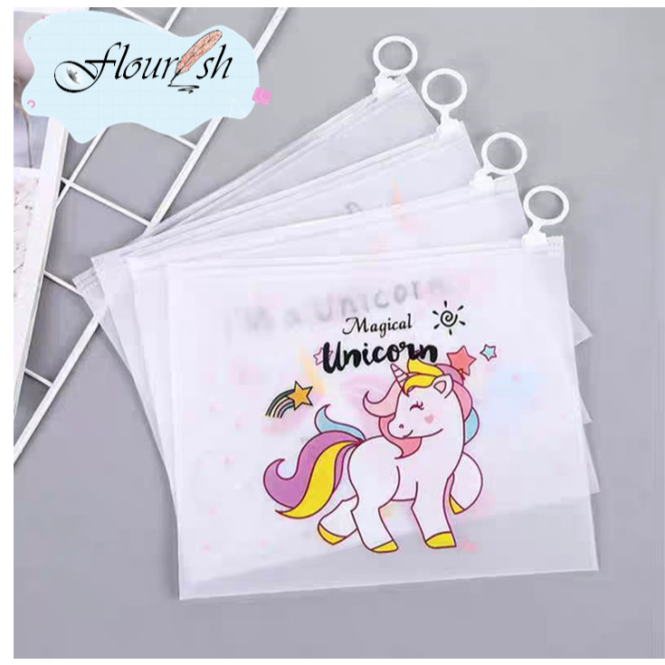 

˙✮FLOURISH✮˙ FK01 Tempat Pensil/ Tas Pounch Kosmetik Transparan