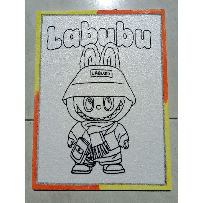 

Stayrofom mewarnai labubu lis cat 30x40 cm