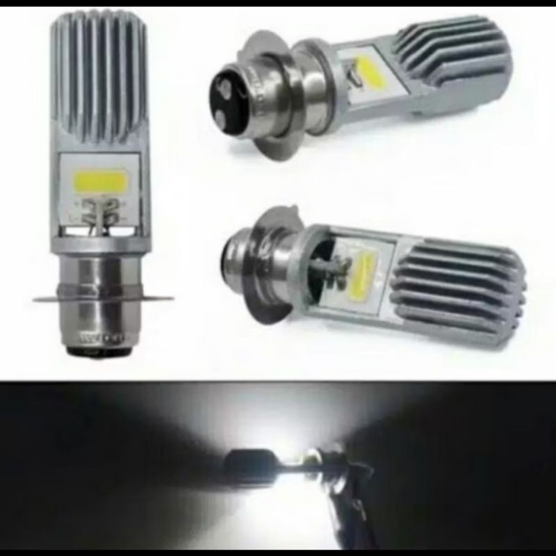 Bohlam lampu depan led putih super terang AC DC  type H6 universal