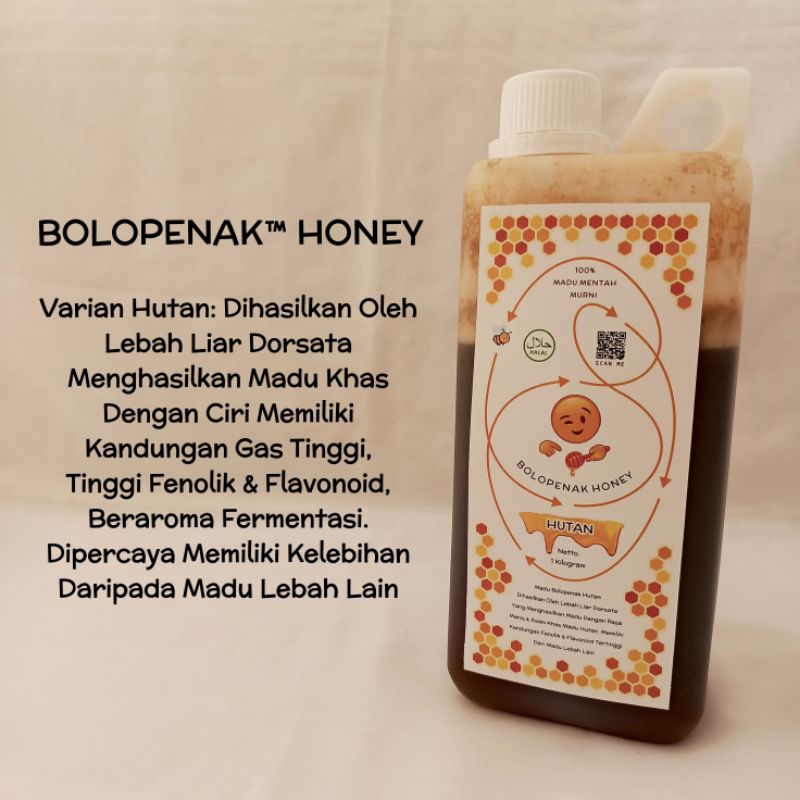 

MADU HUTAN BOLOPENAK HONEY, MADU MENTAH MURNI 100% NEKTAR
