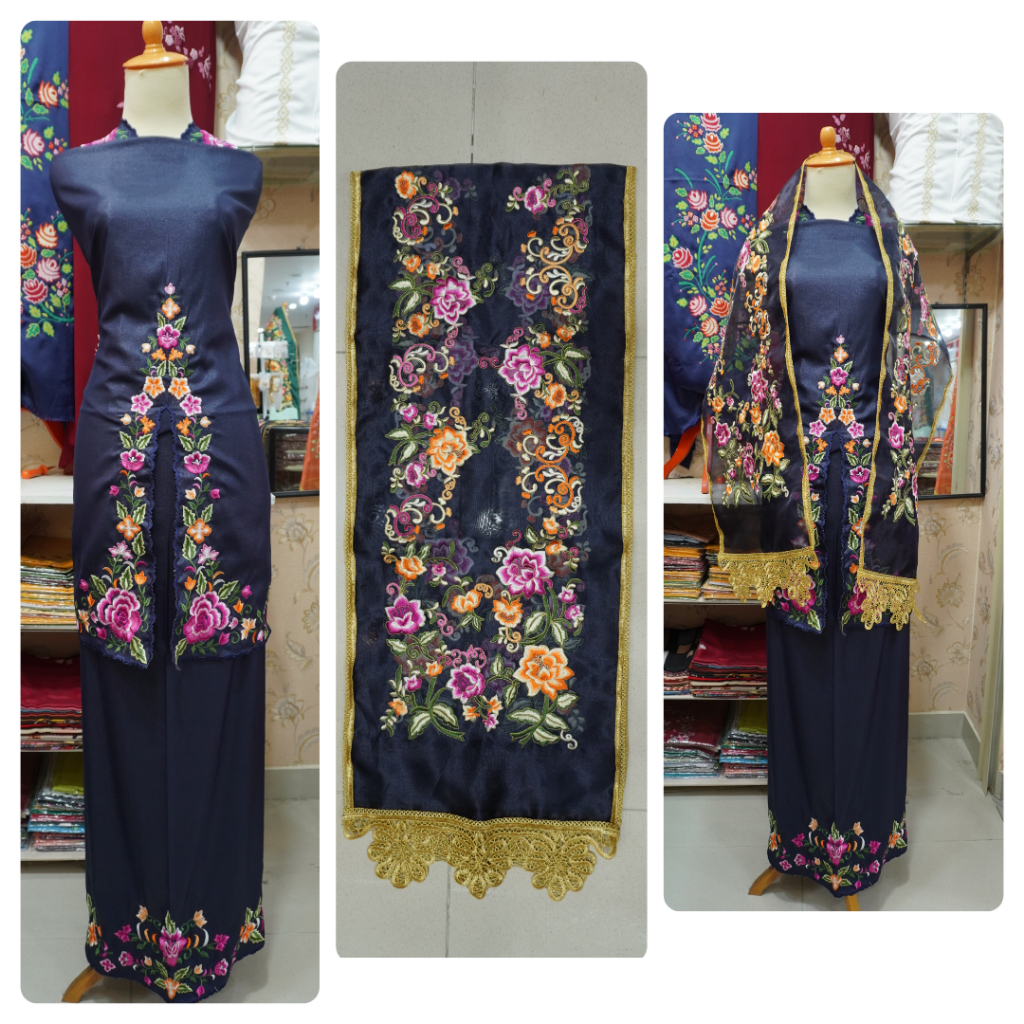 Bahan baju kurung bordir