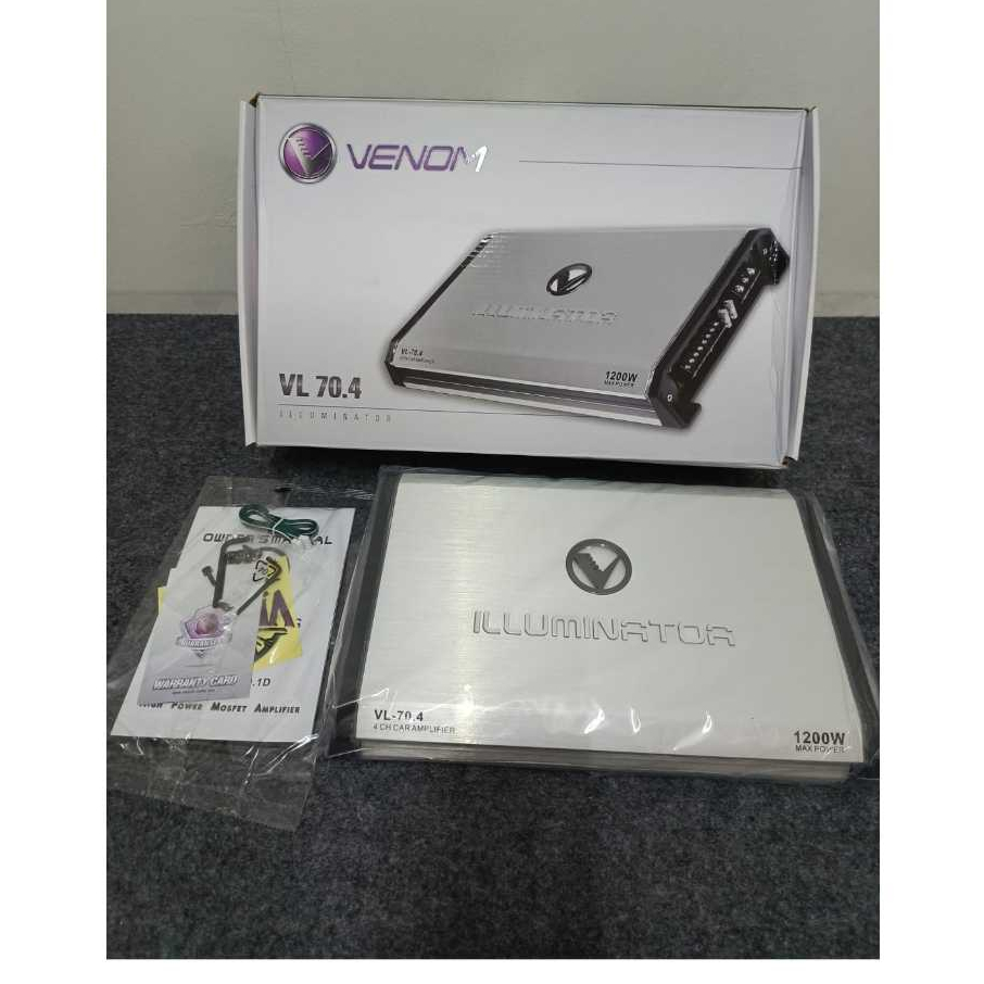 Power Amplifier Car Audio Mobil 4 Channel VENOM ILLUMINATOR VL-70.4