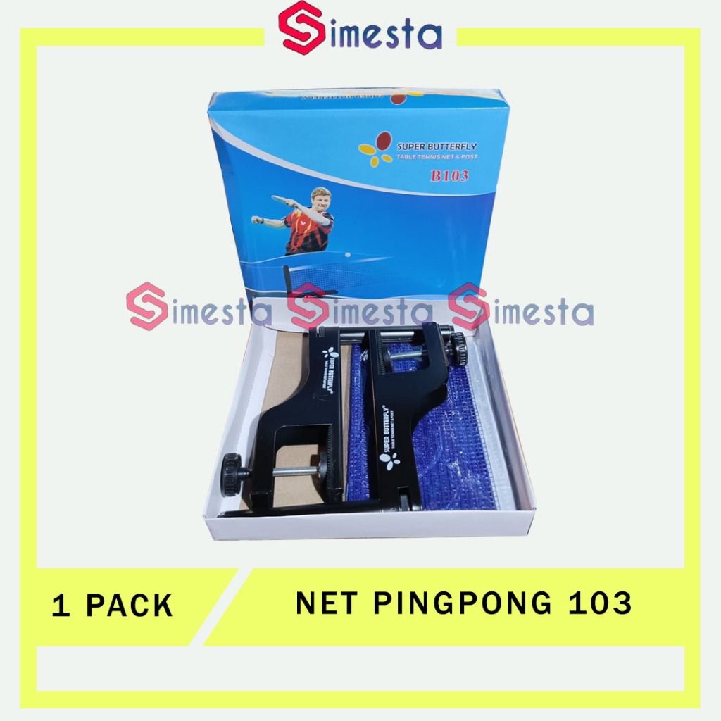 Net pingpong Butterfly 103 Net tiang pingpong tipe putar Net tenis meja