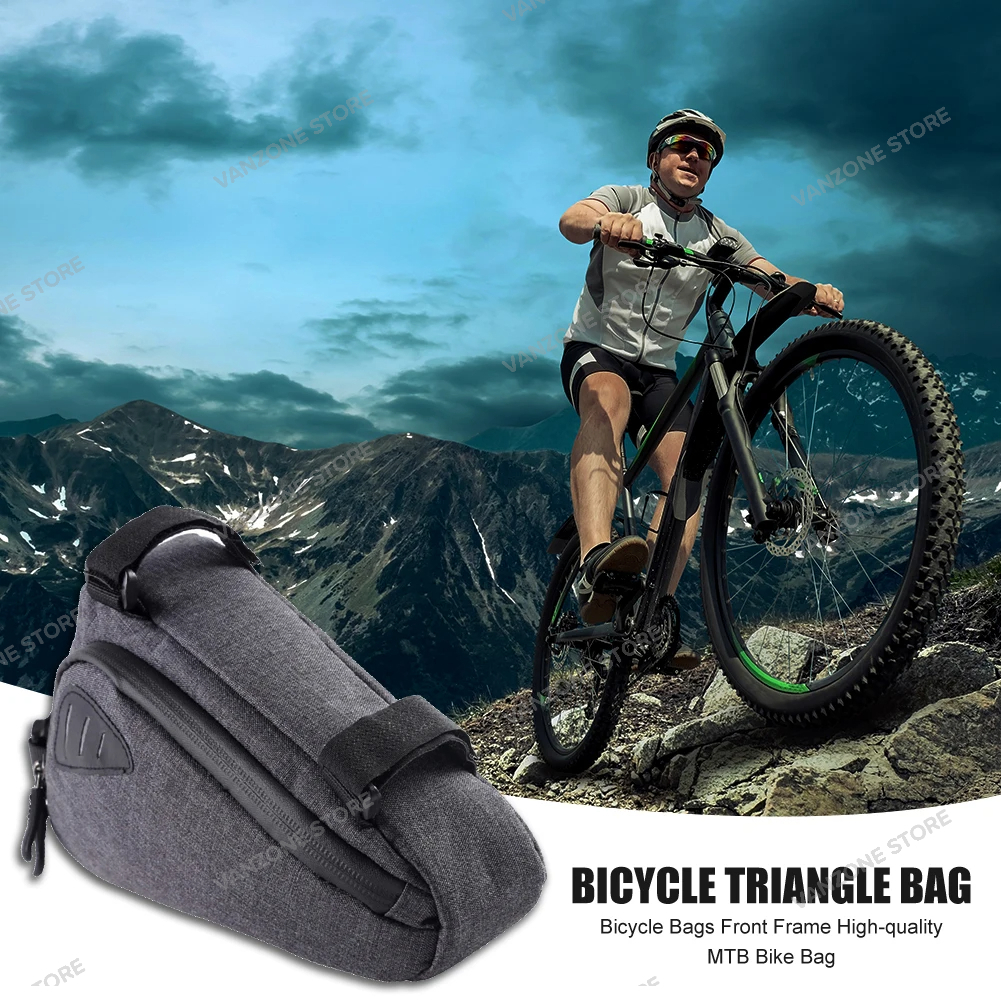 Tas Segitiga Sepeda Lipat MTB Road dengan Garis Reflektif Aksesoris Bersepeda