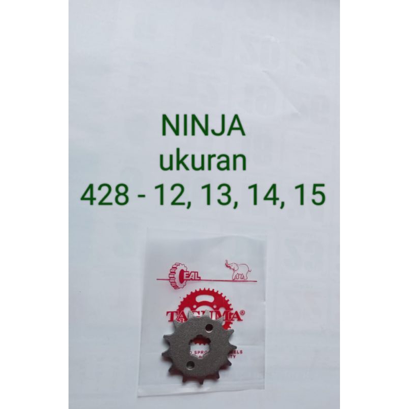 Gir ger depan Ninja 150 R (428 - 12, 13, 14, 15) Ninja RR 520-14T (TAGUMA)