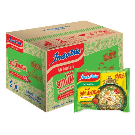 

INDOMIE MIE SOTO LAMONGAN 80 GR / 1 DUS ISI 40 BKS