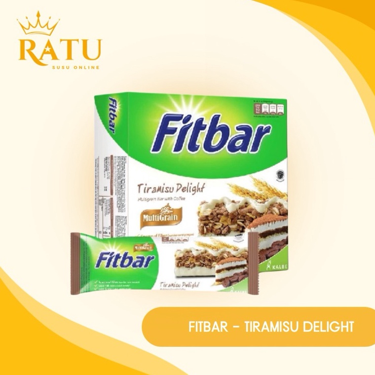 

Terjangkau FITBAR MULTIGRAIN TIRAMISU DELIGHT 1 BOX 5 pcs x 2 g