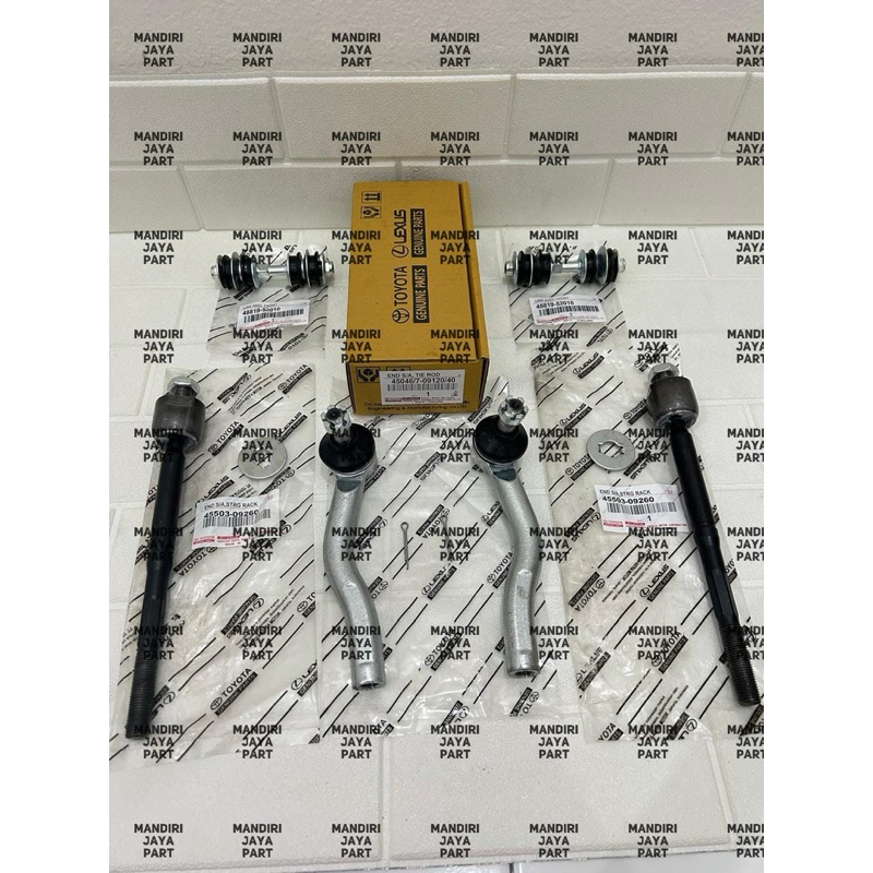 PAKET TIE ROD END+ LONG TIE ROD + LINK STABIL VIOS GEN 1 VIOS LAMA 6PCS ORIGINAL