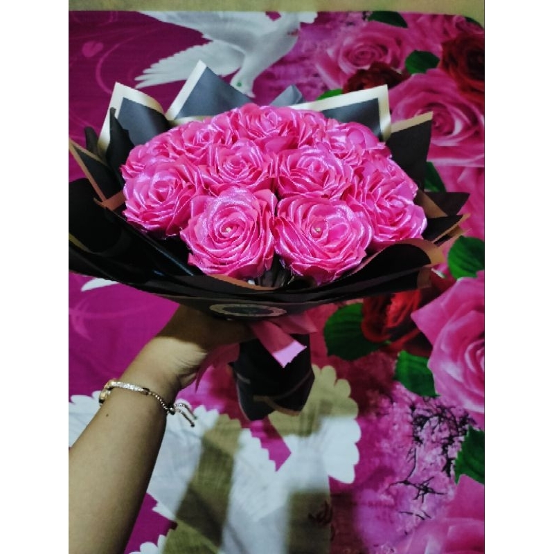 

buket pita satin