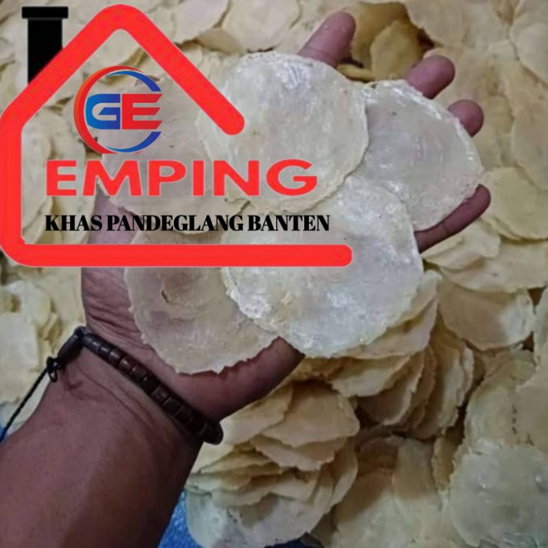 

Emping melinjo asli no campuran tipis kemasan plastik 1kg