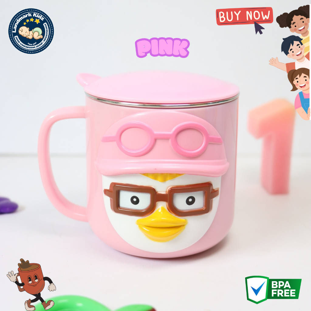 MUG PORORO ANAK / GELAS MINUM PORORO / MUG ANAK/ Gelas Anak