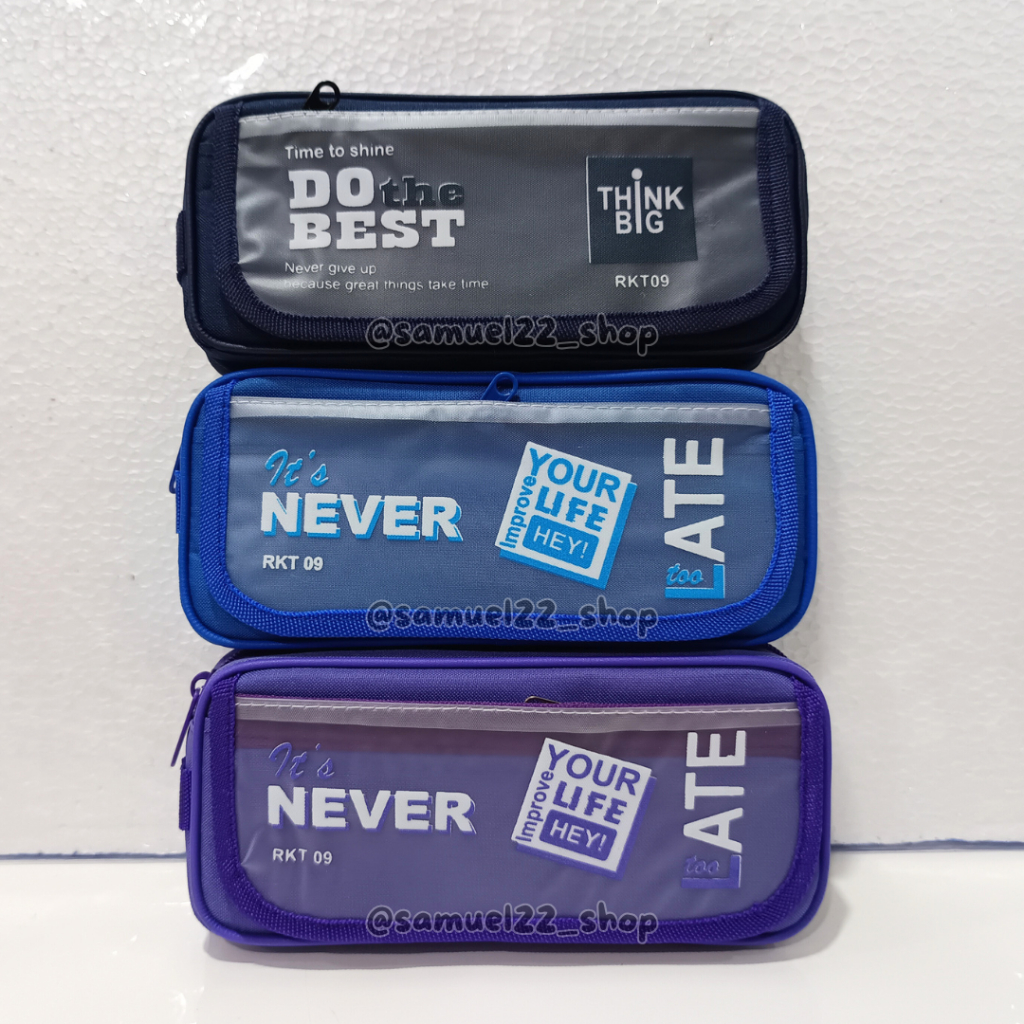 

Tepak Pensil / Tempat Pensil Kain Quotes Rikito Polo Model Unisex RKT-09