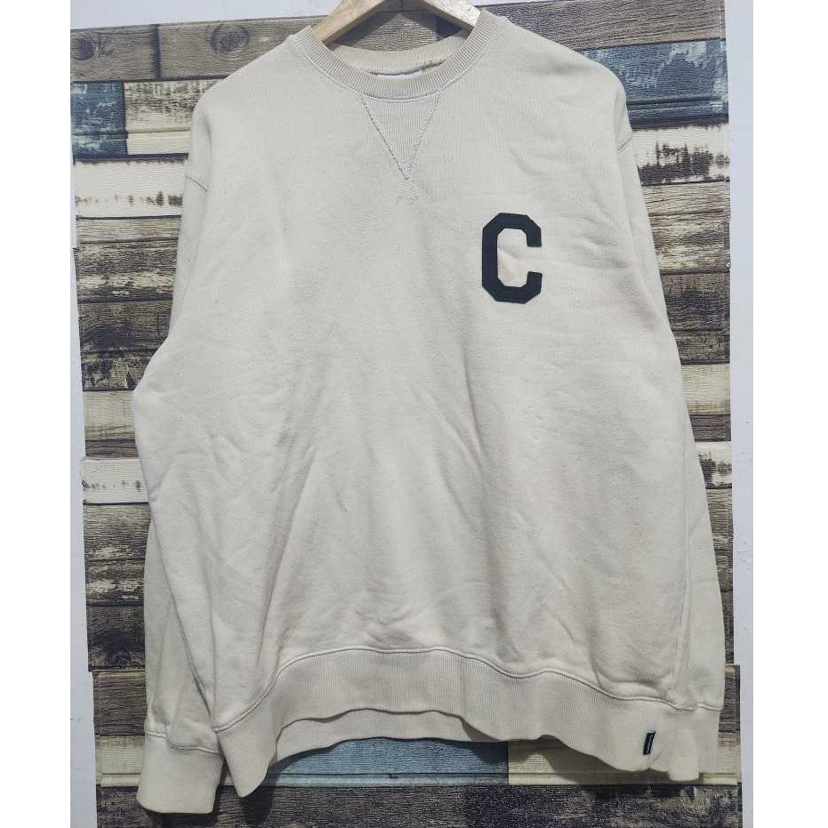Covernat Logo C Crewneck Ivory Cream Original ( Size L-XL)