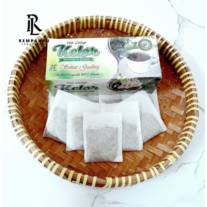 

RL Teh celup daun kelor, 1pak isi 20pcs