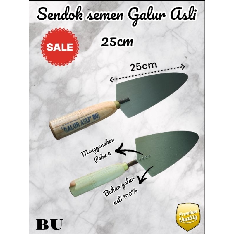 Cetok/ Sendok Semen panjang 25cm Galur asli