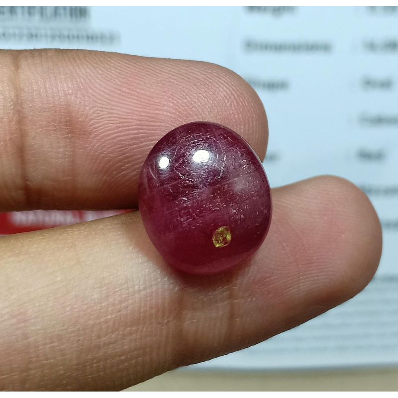BATU PERMATA RUBY PIEGON BERSERTIFIKAT
