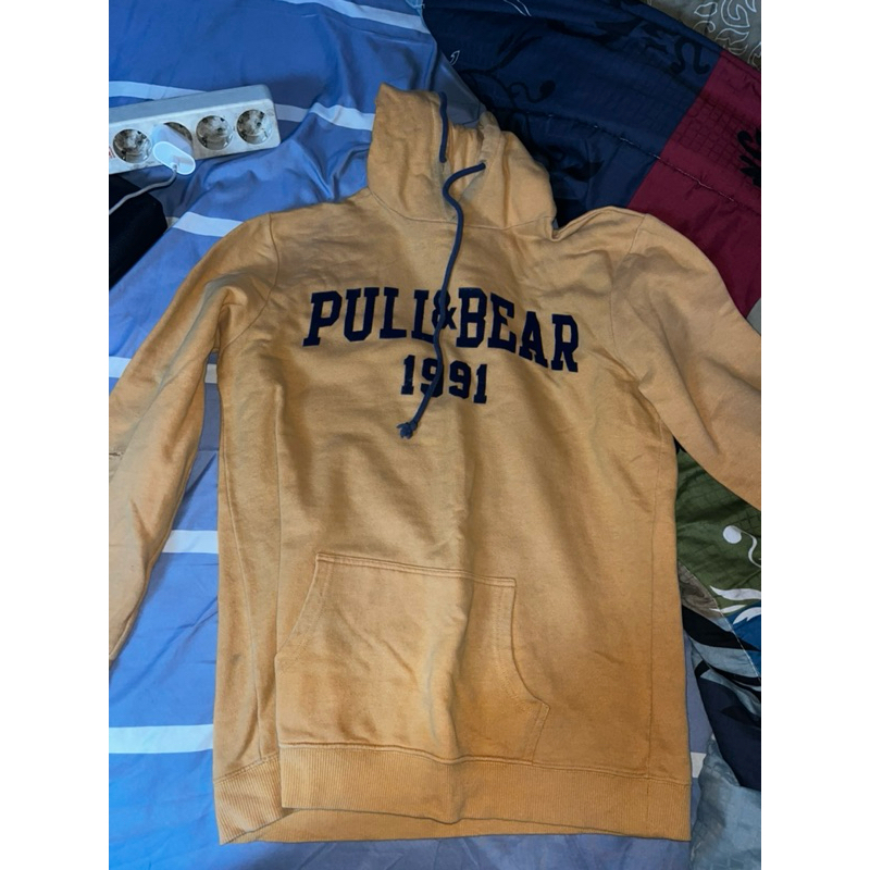 pull&bear hoodie mustard preloved