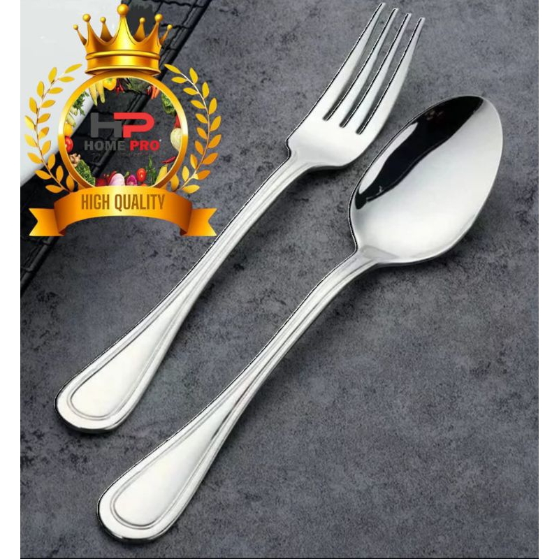 Paket Sendok makan dan Garpu makan Hotel stainless steel Tebal / sendok makan hotel