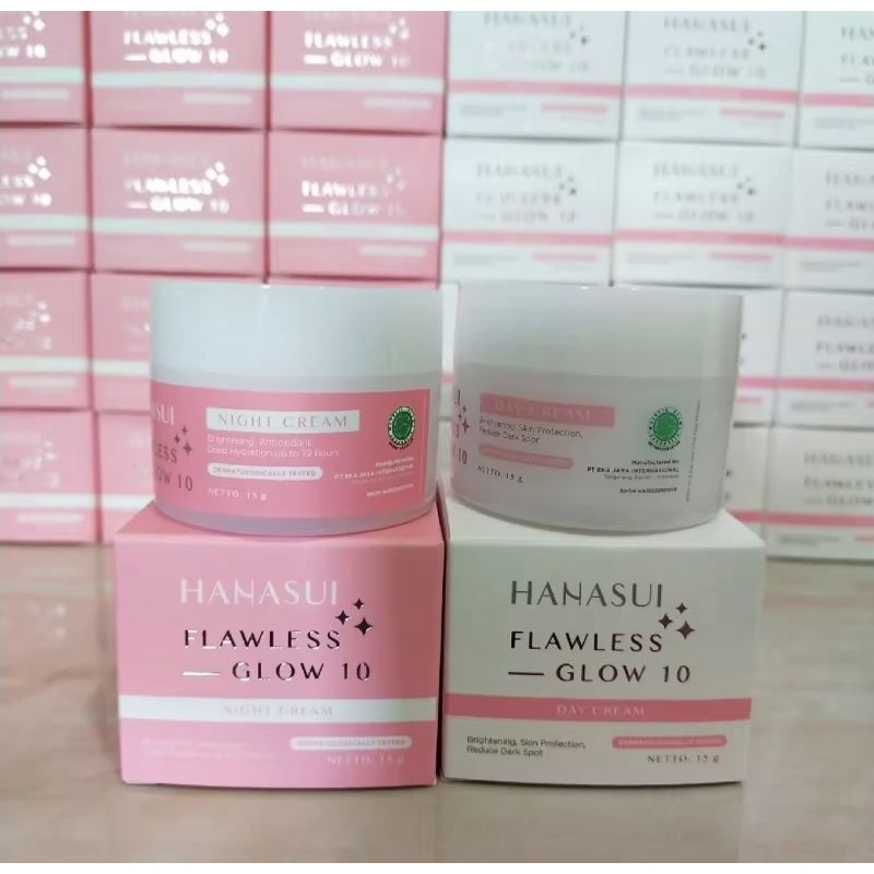 Hanasui Flawless Glow 10 Day Cream dan Night Cream No Overclaim