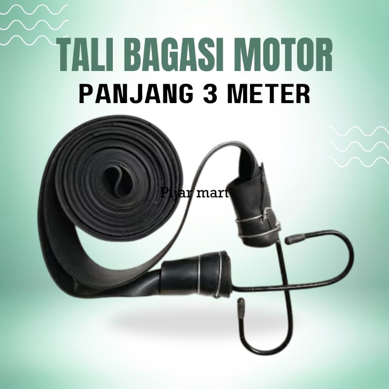 

Tali Karet Panjang 3 Meter Pengikat Barang Elastis/ Tali Pengikat Bagasi Motor