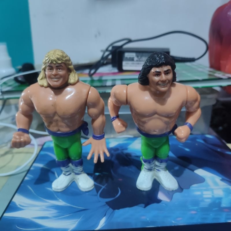 Hasbro Figure WWF Vintage 1991 Rocker Series 2 tag teams Marty Jannety & Michaels