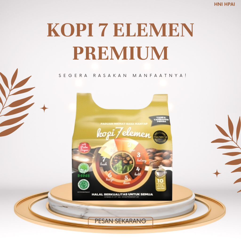

KOPI 7 ELEMEN PREMIUM HNI HPAI (herbal) isi 10sachet