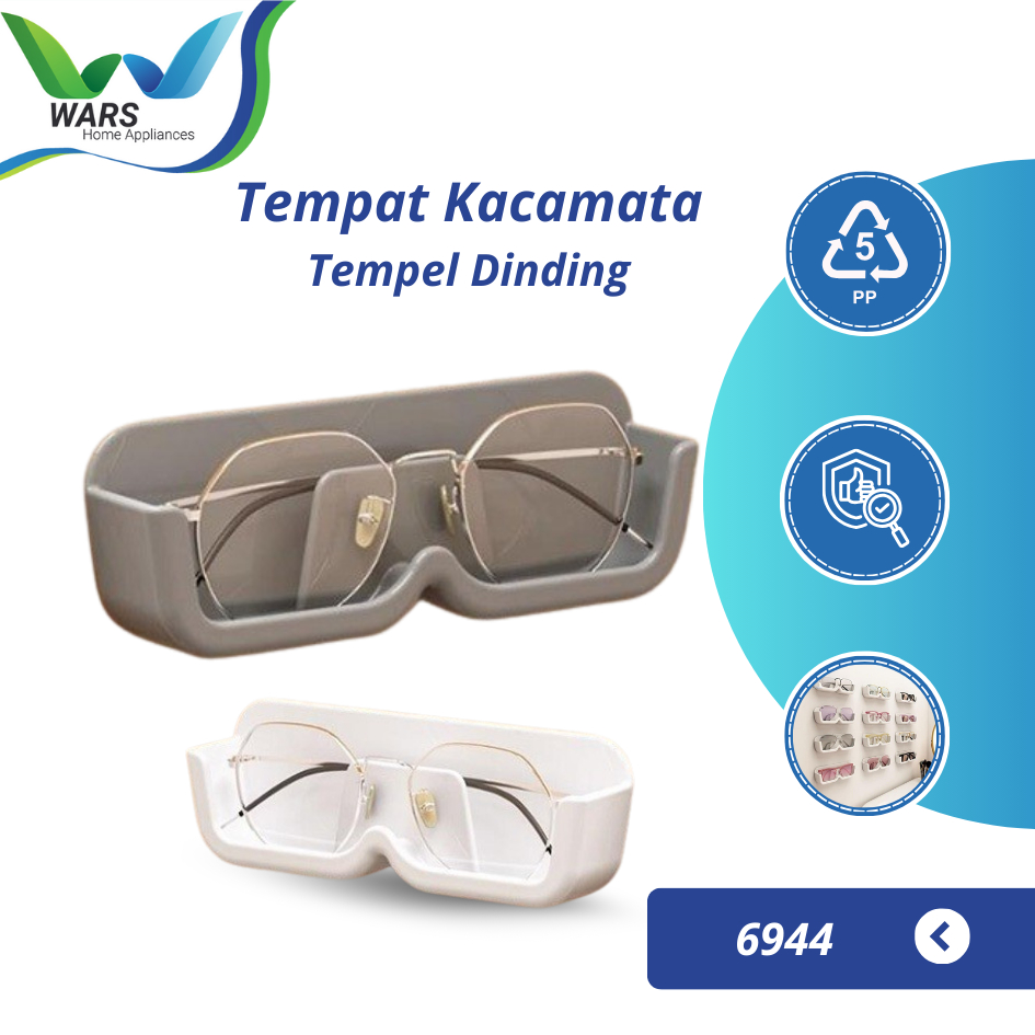 WARS Rak Holder Display Tempat Kacamata Tempel Dinding