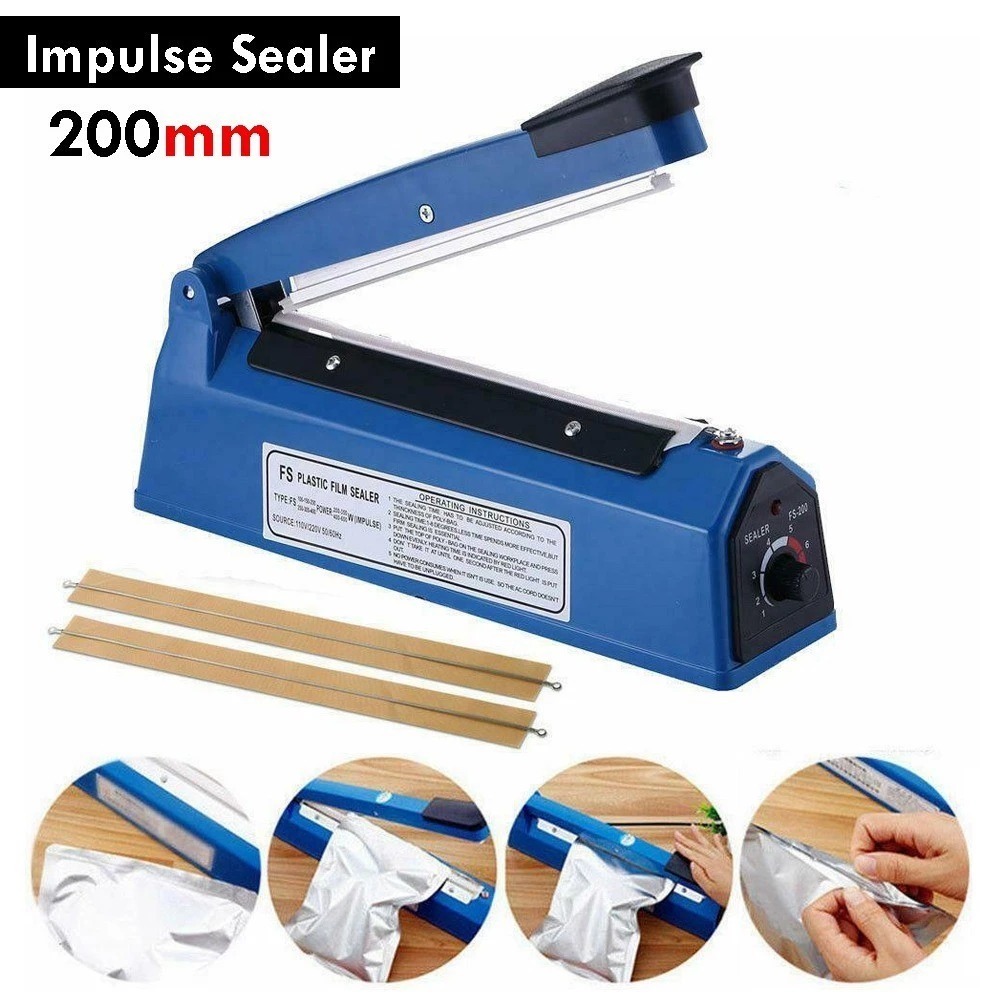 AWE - Impulse Sealer PFS-200 Alat Press Plastik PRESS PLASTIK PFS Mesin Press Perekat Plastik Impuls