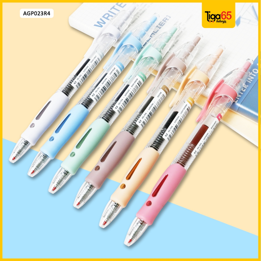 

M&G Bolpen / Pulpen / Pena / Gel Pen Retro 0.5 Set Isi 6 Warna / Pulpen AGP023R4
