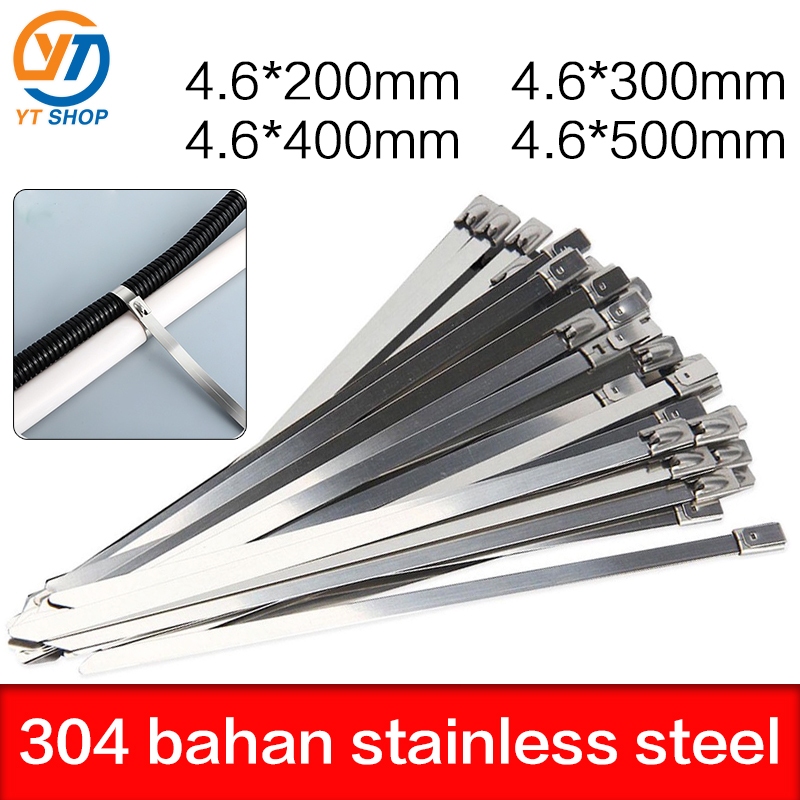 

(100 Pcs ) Kabel Ties Stainless Tali Besi Anti Karat 304 / Cable Ties ikat besi Kabel Tis Steel