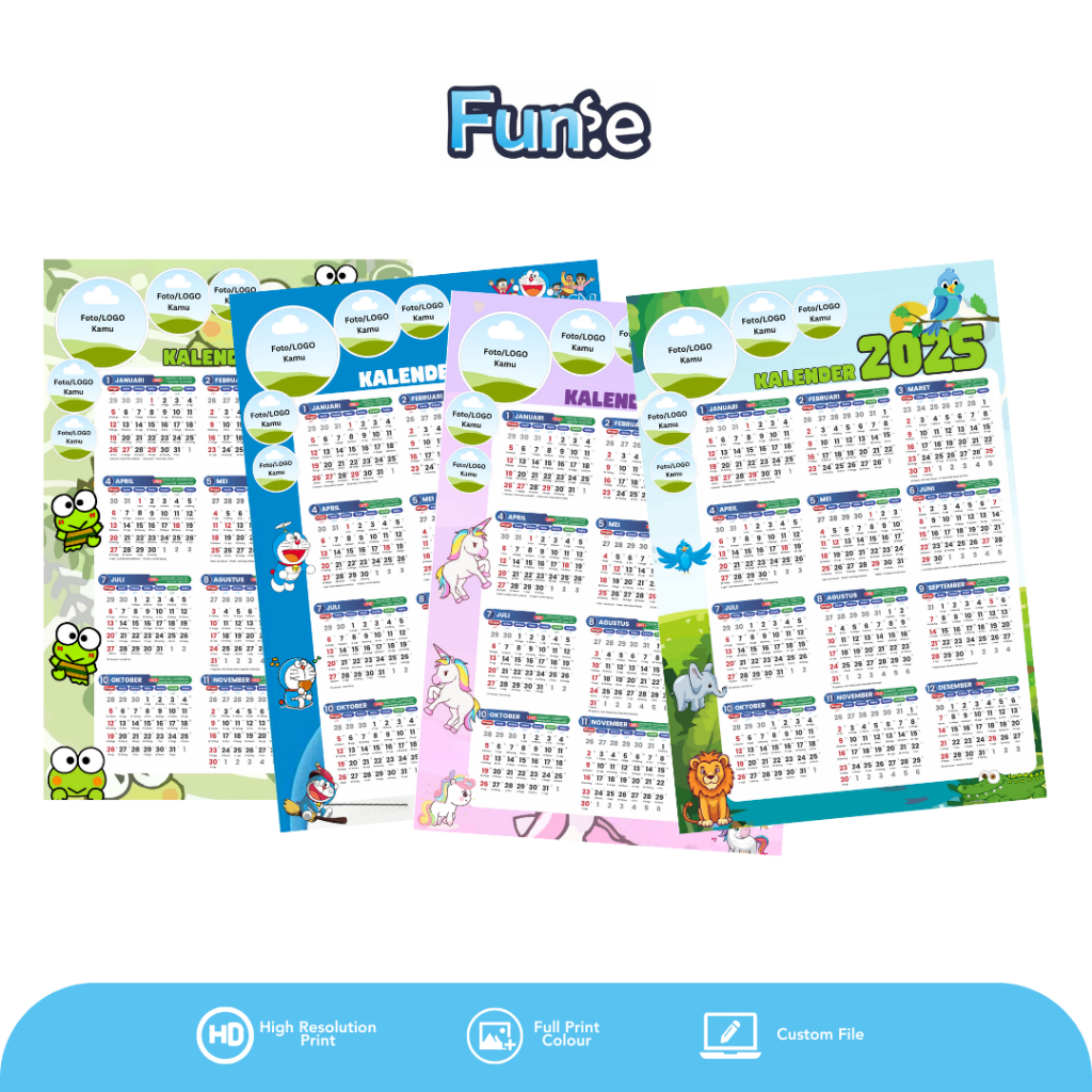 

KALENDER 2025 CUSTOM FOTO KELUARGA - TEMA ANAK