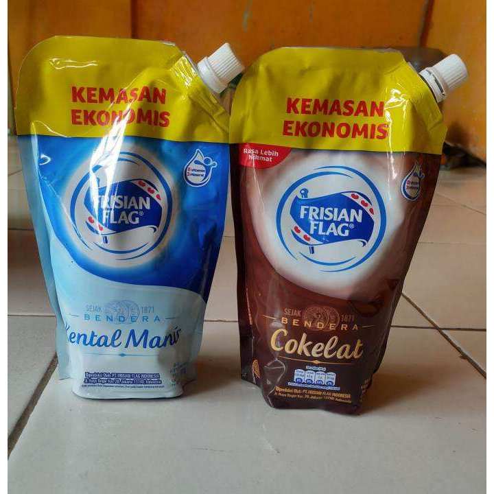 

Bendera skm coklat dan kental manis kemasan pouch 545 gr