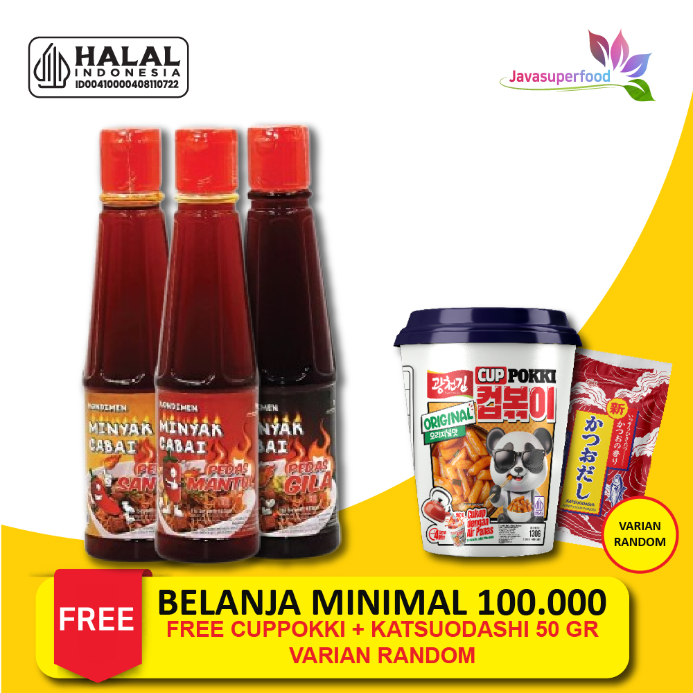 

KONDIMEN MINYAK CABAI SPICY / MINYAK CABE PEDAS / CHILI OIL 135 ML
