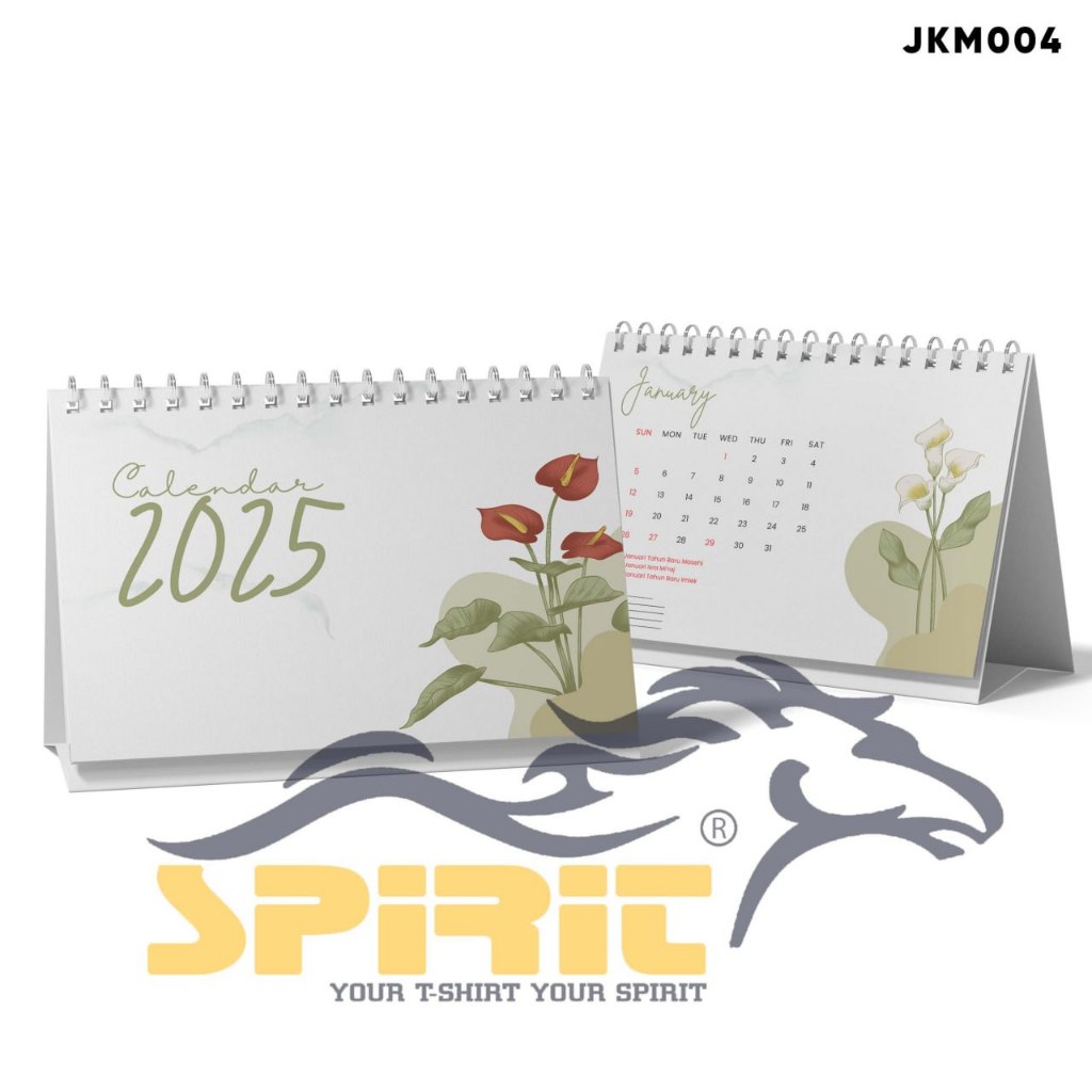 

Kalender Meja 2025 Aesthetic Kalender Duduk Motif Bungan Floral Hiasan Rumah Kantor Unik Lucu