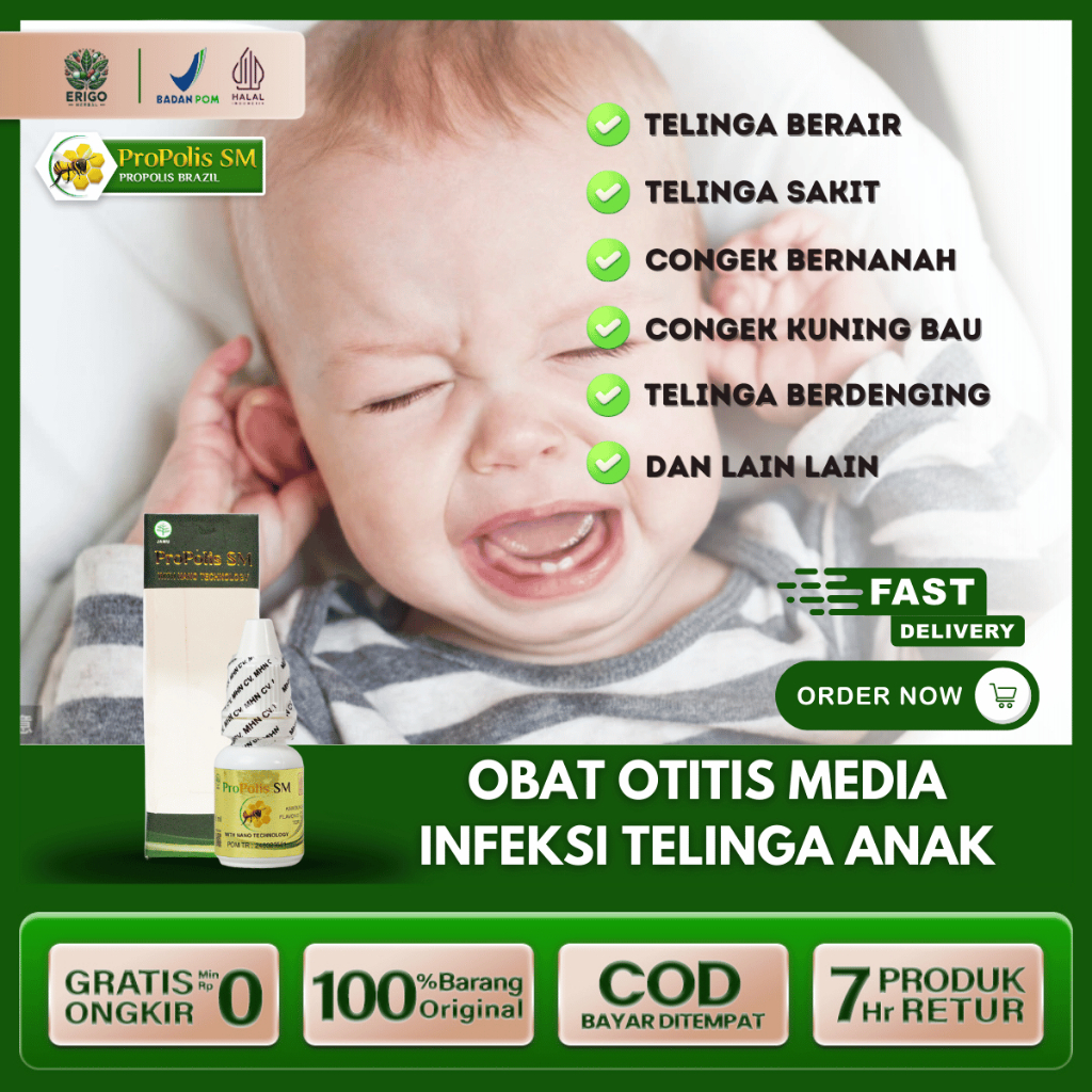 Obat Tetes Telinga untuk Anak Obati Otitis Sakit Telinga Telinga Berair Sinusitis Dan Radang Telinga