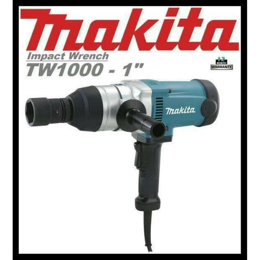 Makita Mesin Pembuka Baut Listrik 1" TW 1000 - Impact Wrench Japan TW1000
