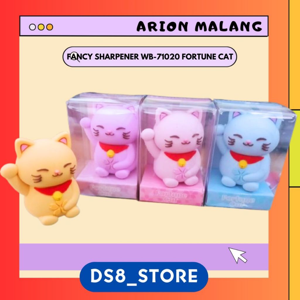 

SHARPENER WB-71020 FORTUNE CAT (BOX ISI 16)/FANCY/RAUTAN