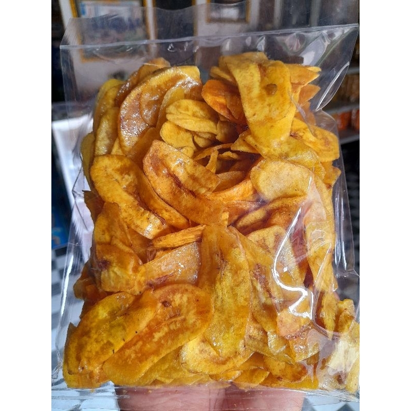 

Kripik pisang raja manis karamel