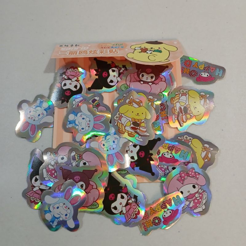 

colorful stiker sanrio 1pcs isi 30 stiker 3cm