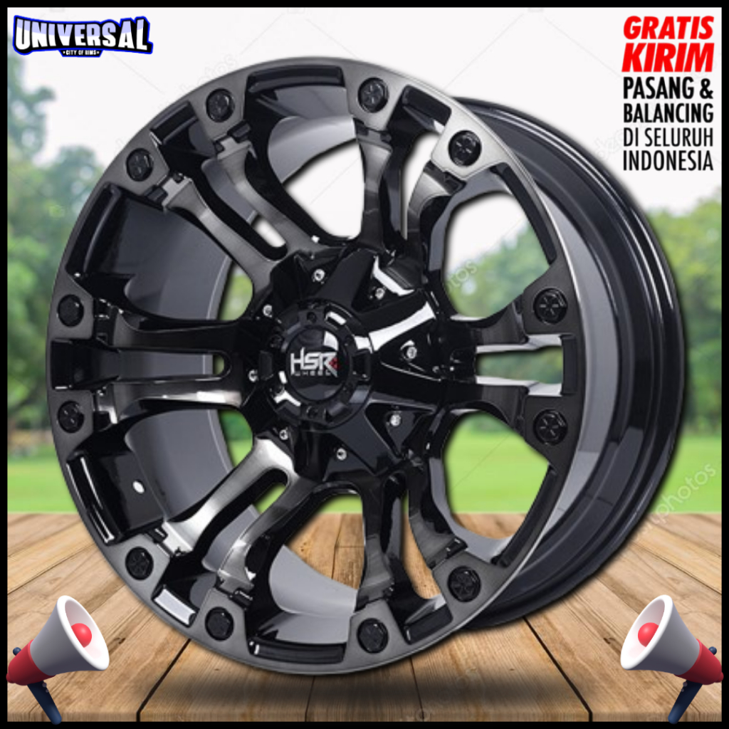 pelek baru hsr R20 pcd 6x139.7 velg original LUMBIS 6038 HSR R20X9 PCD 6X139,7 ET15