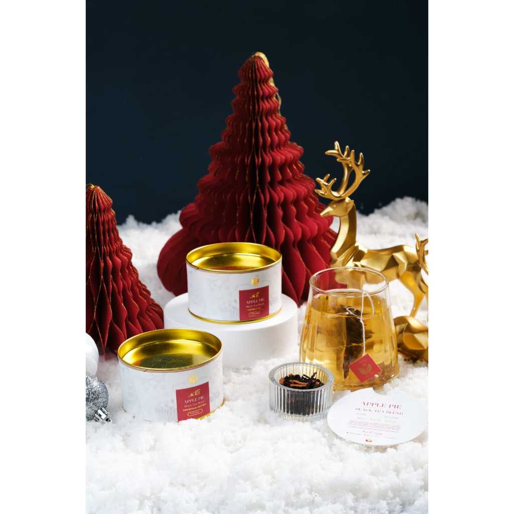 

TEH NYONYA - APPLE PIE - Black Tea Blend - Christmas Edition - Artisan Tea - Kaleng Kecil [5 kantong teh]