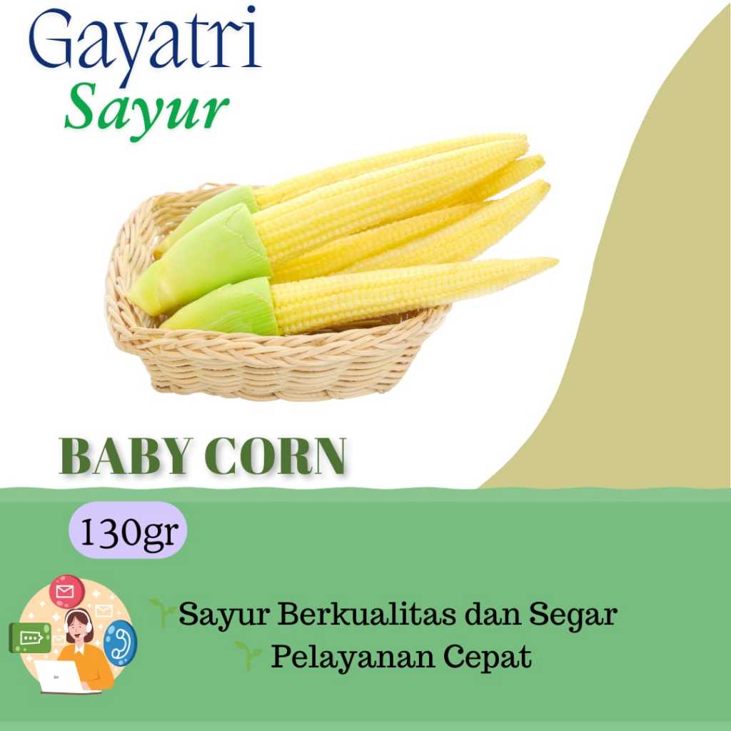 

Baby Corn / Jagung Mini 110gr - GAYATRI SAYUR