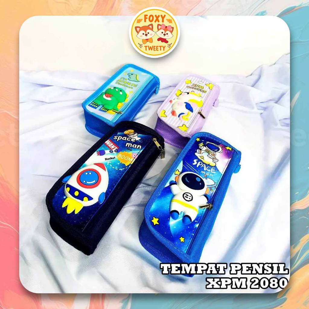 

Kotak Pensil 2 Resleting / Pencil Case / Tempat Pensil Zipper Rit XPM-2080