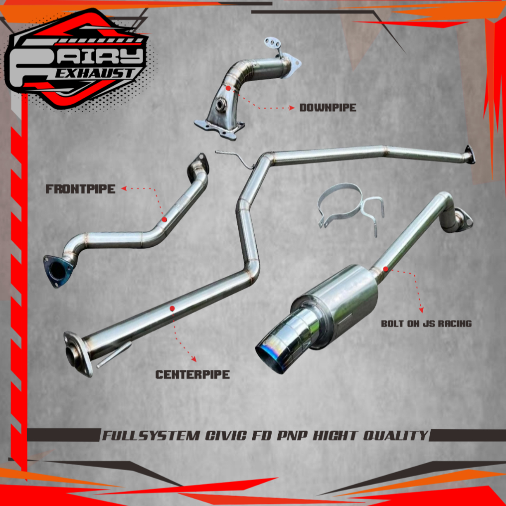 KNALPOT FULLSYSTEM CIVIC FD