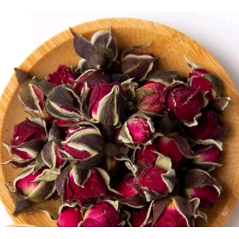 

Golden Edge Rose Bud Flower Tea / Teh Bunga Mawar Emas / Golden Rose Tea | Kombu-chan Tisane