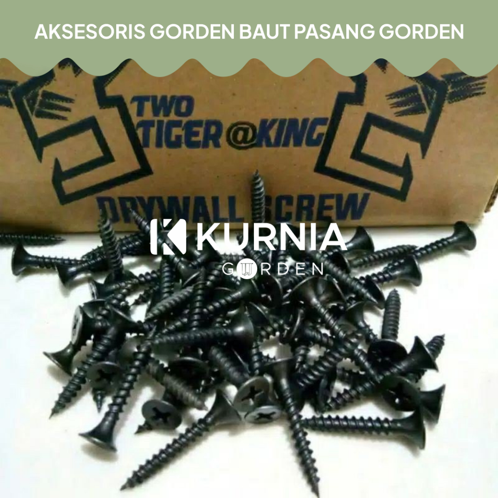 KURNIA GORDEN Aksesoris Gorden Baut Pasang Gorden Satuan