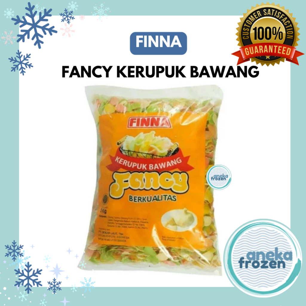 

[250gram] Finna Krupuk Fancy Kerupuk Bawang Warna 250 gram aneka frozen malang