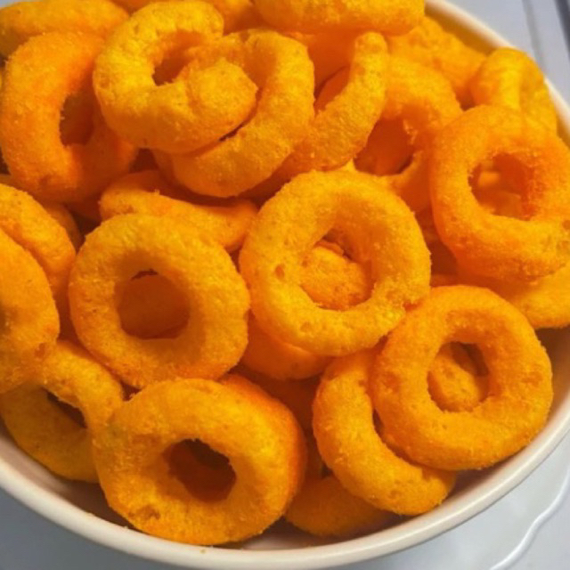 

RING CHEESE smax ring oriental ring snack keju cincin keju chiki chiki oishi makanan ringan snack camilan 250gram 500gram 1kg